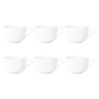 Zestaw 6 filiżanek do kawy Seltmann Liberty Goldline 380 ml do serwowania espresso