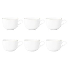 Zestaw 6 filiżanek do kawy Seltmann Liberty Goldline 380 ml do serwowania espresso