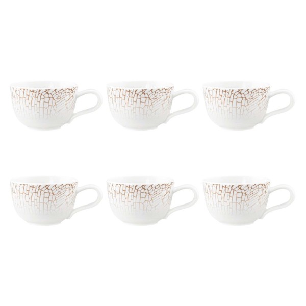 Zestaw 6 filiżanek do espresso Seltmann Liberty Krakelee 90 ml do serwowania kawy