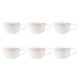 Zestaw 6 filiżanek do espresso Seltmann Liberty Krakelee 90 ml do serwowania kawy