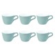Zestaw 6 filiżanek do espresso, Seltmann Life Fashion Green Chic, 90 ml – idealne do serwowania intensywnego espresso w domu
