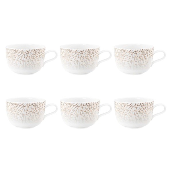 Zestaw filiżanek do kawy Seltmann Liberty Krakelee 6x380 ml idealny do serwowania espresso