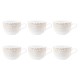 Zestaw filiżanek do kawy Seltmann Liberty Krakelee 6x380 ml idealny do serwowania espresso