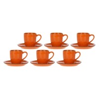 Zestaw filiżanek do espresso ROSE&TULIPANI Concerto Arancione 90 ml, 6 sztuk