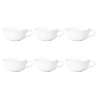 Zestaw 6 filiżanek do herbaty Seltmann Liberty Goldline 280 ml idealny do serwowania naparów