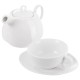 Набір чайний, MONA Orion 129428, порцеляновий білий, глечик + чашка для подачі чаю, 3 ел.