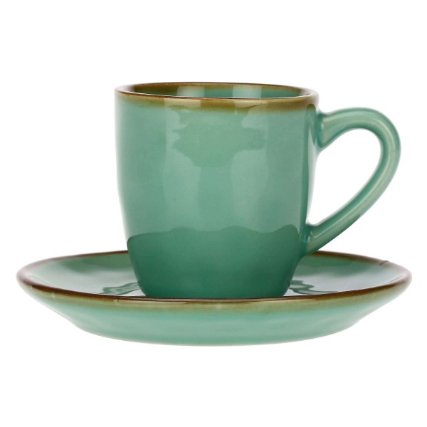 Набір чашок для еспресо Rose&Tulipani Concerto Verde Acqua 6 шт, 90 мл для кави