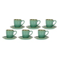 Zestaw filiżanek do espresso Rose&Tulipani Concerto Verde Acqua 90 ml 6 szt.