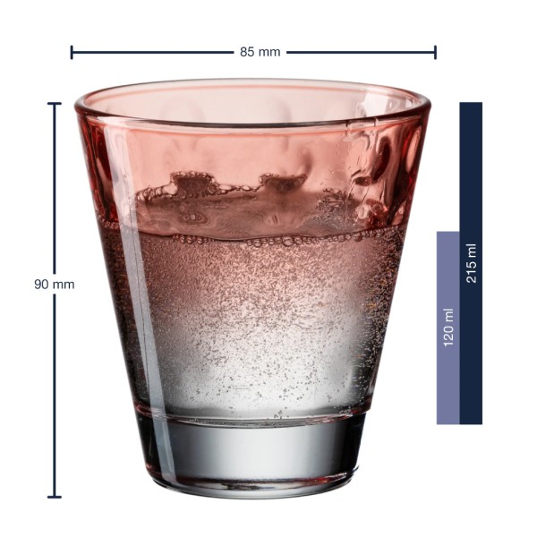Zestaw szklanek Opitc Pastel 6 szt. 215 ml do napojów