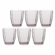 Zestaw szklanek ROSE&TULIPANI Amami 6 szt. 320 ml jasnoróżowy do napojów