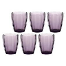 Zestaw szklanek Rose&Tulipani Amami 6x320 ml ametystowy do napojów