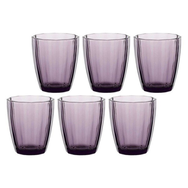 Zestaw szklanek Rose&Tulipani Amami 6x320 ml ametystowy do napojów