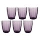 Zestaw szklanek Rose&Tulipani Amami 6x320 ml ametystowy do napojów