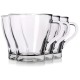 zestaw szklanek do kawy i herbaty EH EXCELLENT HOUSEWARE 139424 (4 sztuki, 280 ml)