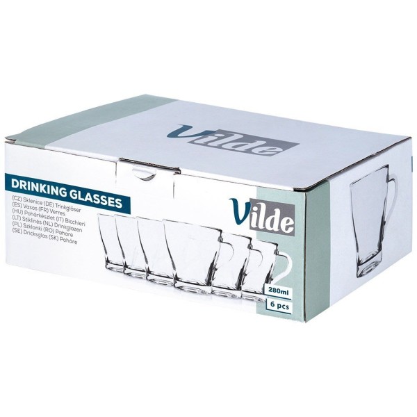 Набір склянок для кави й чаю VILDE 139613 (6 шт, 250 мл)