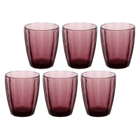 Набір склянок Rose&Tulipani Amami 320 мл пурпуровий для сервірування столу, 6 шт.