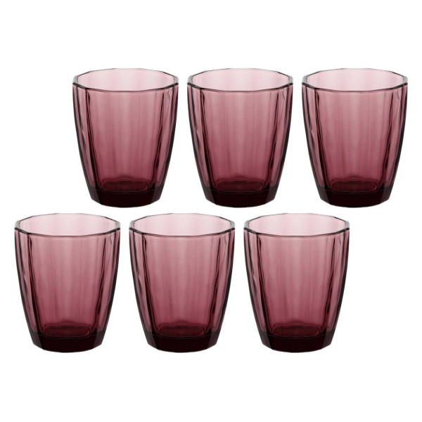 Zestaw szklanek ROSE&TULIPANI Amami 6x320 ml purpurowy do serwowania napojów