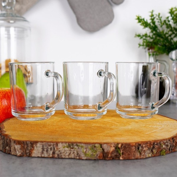 Zestaw szklanek do kawy i herbaty EH EXCELLENT HOUSEWARE 139421 (3 sztuki, 230 ml)