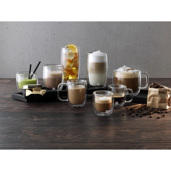 Zestaw szklanek Zwilling Sorrento do latte macchiato 350 ml, 2 sztuki