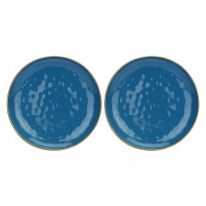 Набір блюд для сервування Rose&Tulipani Concerto Blu Avio, 2 круглі півмиски 32 см