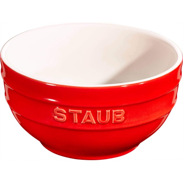 Набір посуду Staub Serving, 4 круглі миски 12 см, червоні для сервірування