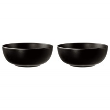 Набір мисок Seltmann Liberty Velvet Black 20 см для сервірування, 2 шт.