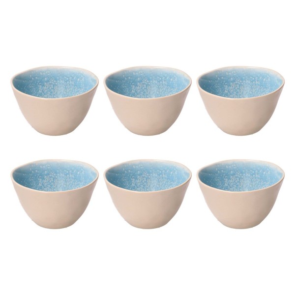 Набір мисок Rose&Tulipani Concerto Fuse Azzurro, 6 шт, 12 см для сервірування
