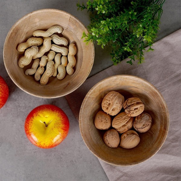 Набір мисок Home Styling Collection для сервірування, 2 шт, дерево, 16 см, 400 мл