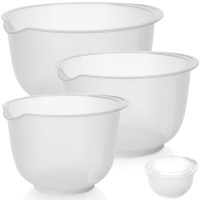 Набір кухонних мисок Excellent Houseware для змішування з мірними позначками 1.5/2/2.5 л (3 шт)