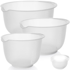 Набір кухонних мисок Excellent Houseware для змішування з мірними позначками 1.5/2/2.5 л (3 шт)