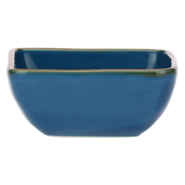 Zestaw 6 kwadratowych miseczek ROSE&TULIPANI Concerto Blu Avio 8 cm do serwowania przekąsek