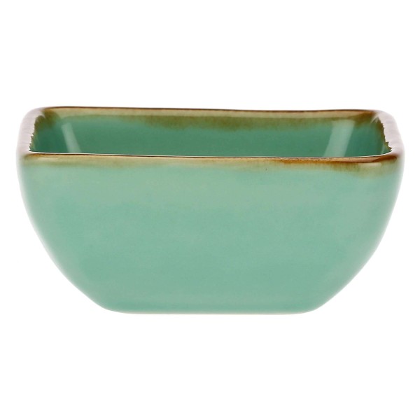 Zestaw 6 kwadratowych miseczek Rose&Tulipani Concerto Verde Acqua 8 cm do serwowania przekąsek