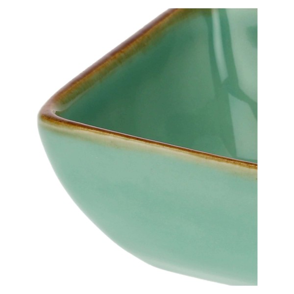 Zestaw 6 kwadratowych miseczek Rose&Tulipani Concerto Verde Acqua 8 cm do serwowania przekąsek