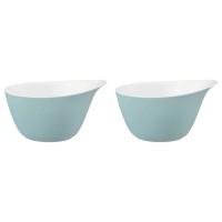 Zestaw 2 miseczek z uchwytem Seltmann Life Fashion Green Chic 600 ml do serwowania zupy i przekąsek