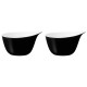 Zestaw 2 miseczek z uchwytem Seltmann Life Fashion Glamorous Black 600 ml do serwowania napojów