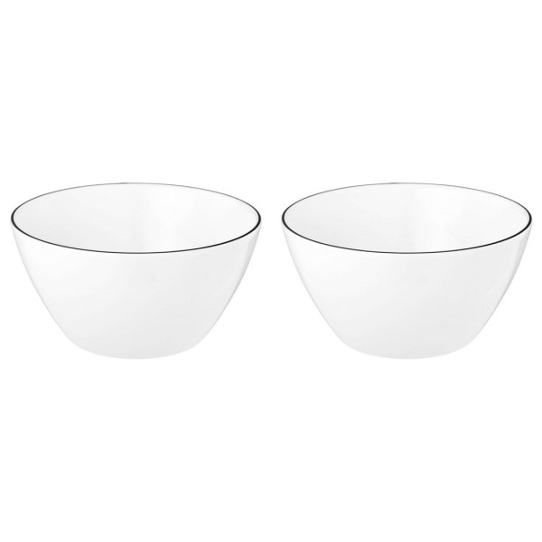 Zestaw 2 miseczek Seltmann Lido Black Line 15 cm do serwowania przekąsek