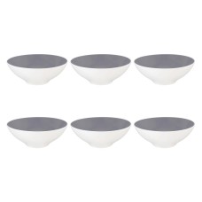 Набір мисочок Seltmann Life Fashion Elegant Grey, 6 шт, 14.5 см для сервірування