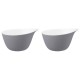 Zestaw 2 miseczek z uchwytem Seltmann Life Fashion Elegant Grey 600 ml do serwowania napojów