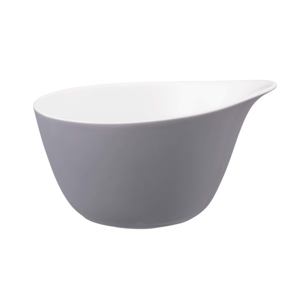Zestaw 2 miseczek z uchwytem Seltmann Life Fashion Elegant Grey 600 ml do serwowania napojów