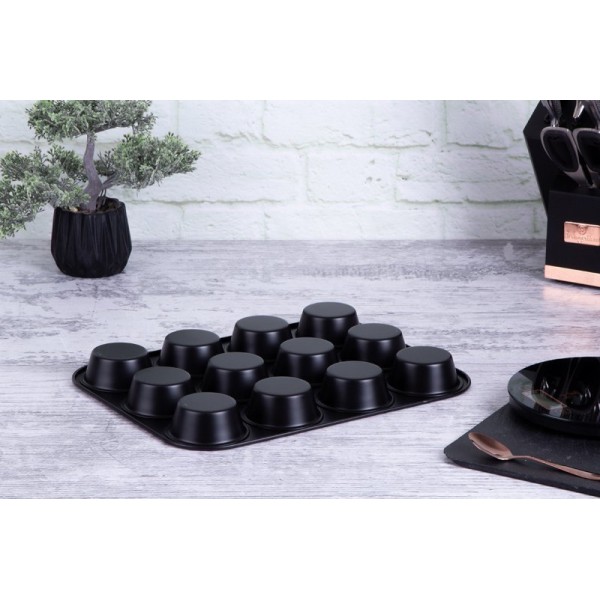 Форма для випікання, Berlinger Haus BH-1436, 12 маффінів, силіконова — для випікання кексів і мафінів