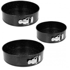 Набір форм для випікання, Granitowe, 3 шт. (22/24/26 см) — для випікання тортів, 1028