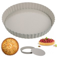 Форма для тарту, Kinghoff KH-1969, роз'ємна Ø25 см з виймаємим дном для випікання