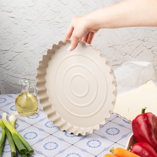 Форма для тартів, Kinghoff KH-1958, Ø28 см, знімне дно — для випікання тортів і тартів