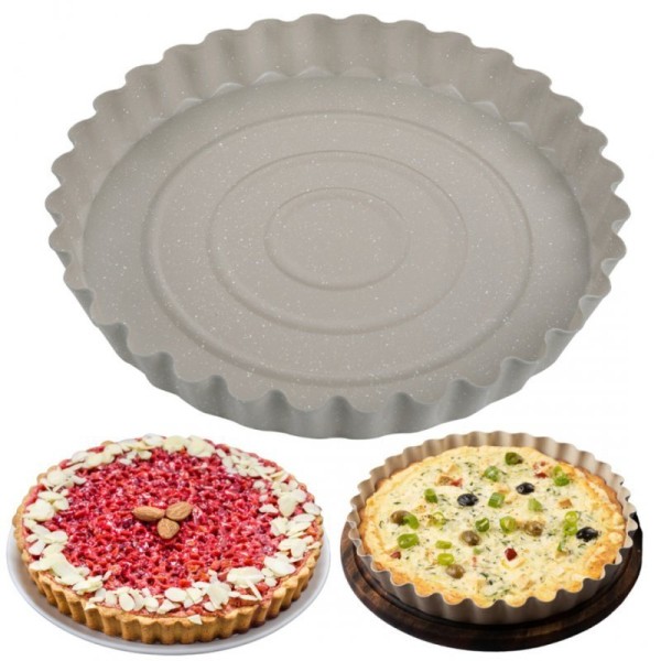 Форма для тартів, Kinghoff KH-1958, Ø28 см, знімне дно — для випікання тортів і тартів