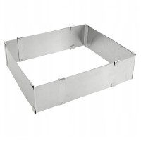 Regulowana tortownica Brunbeste BB-3141, forma do ciasta 15-27x8cm, idealna do pieczenia ciast o zmiennym rozmiarze