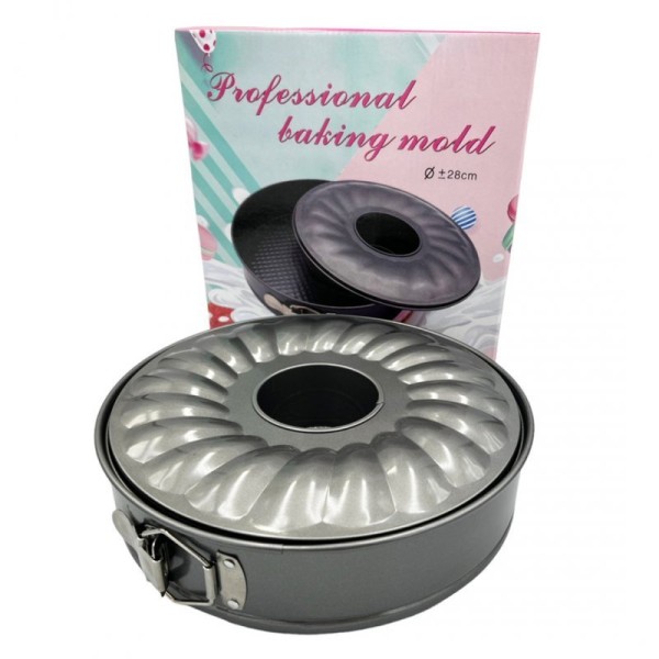 Форма для випічки, бренд не вказано, TORTOWNICA 28 cm з змінним дном і коміном — для печива та тортів