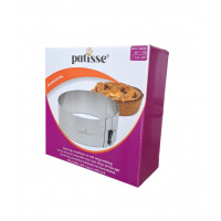 Regulowana obręcz niska do ciasta ze stali nierdzewnej z blokadą 17-30cm - Patisse