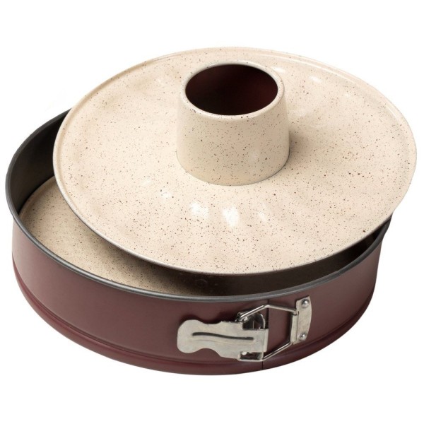 РОЗСУВНА ФОРМА ДЛЯ ВИПІКАННЯ ТОРТА З ДИМОХОМ, ГРАНІТНА, КРУГЛА, 28 СМ, НАЗЕМНИЙ НАВА 10-103-174