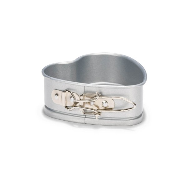 Mini tortownica PATISSE Silver-Top serce 12 cm do pieczenia małych ciast i deserów