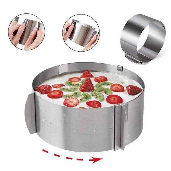 Регульована форма-обруч, Brunbeste BB-1199, для випікання тортів 16–30 см